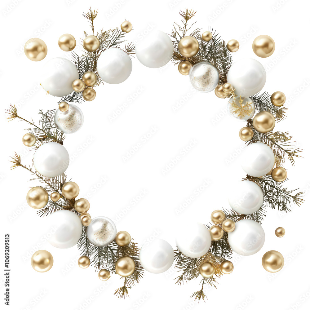 PNG Christmas decoration frame and golden glitter christmas branches white. PNG Christmas decoration frame and golden glitter christmas branches white.