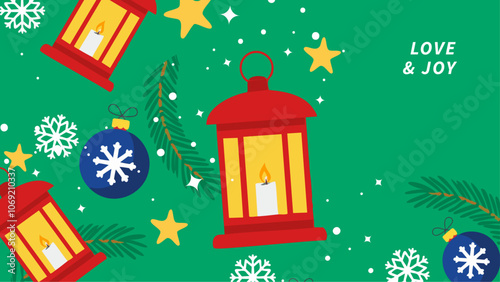 Festive Reindeer Christmas Card With Holiday Wishes. A cheerful Christmas greeting card wth christmas element. Perfect for spreading holiday joy and festive greetings
