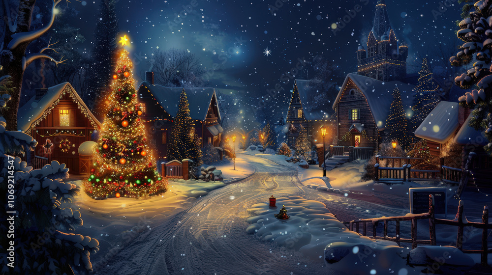 Obraz premium merry christmas background