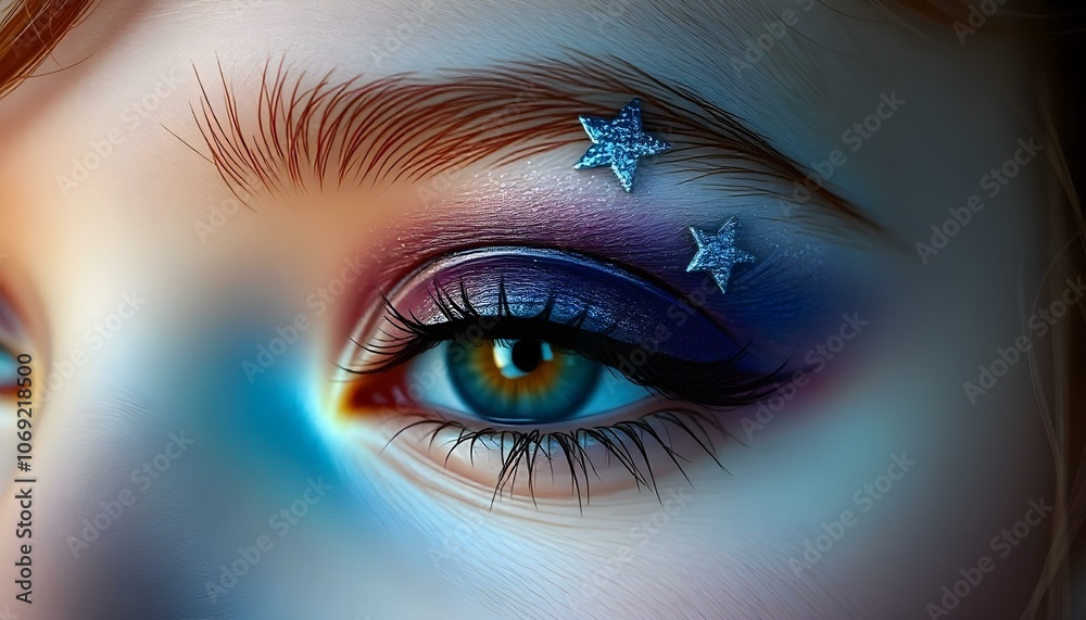 Fototapeta premium The eye star has a charming appearance.