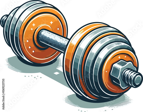 Dumble icon  for exercise, Gym dumble vector illustration