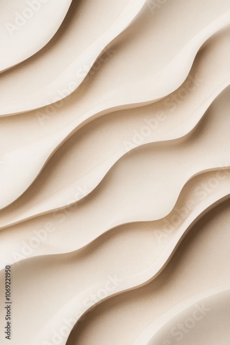 Smooth abstract sand dunes in neutral tones