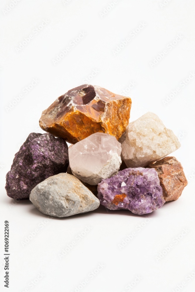 Assorted natural mineral and gemstone specimens Assorted natural mineral and gemstone specimens