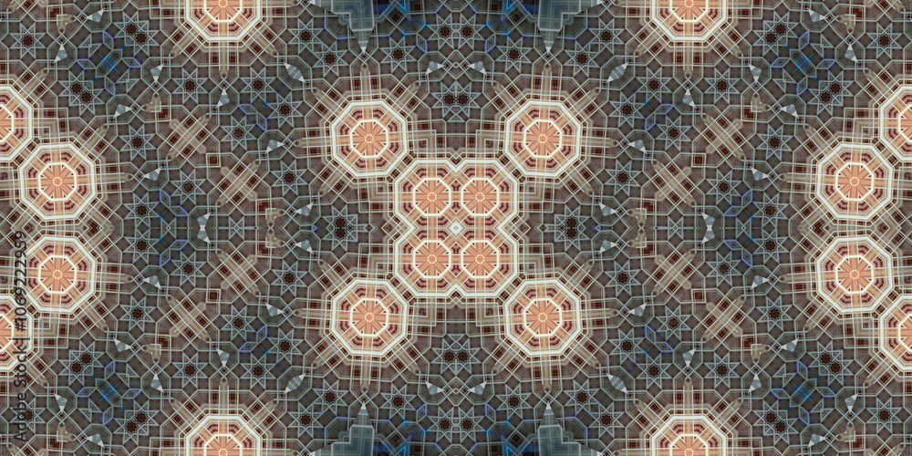 Seamless abstract pattern. The texture of the pattern is symmetrical. Endless pattern Seamless abstract pattern. The texture of the pattern is symmetrical. Endless pattern