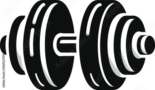 Dumble icon  for exercise, Gym dumble vector illustration