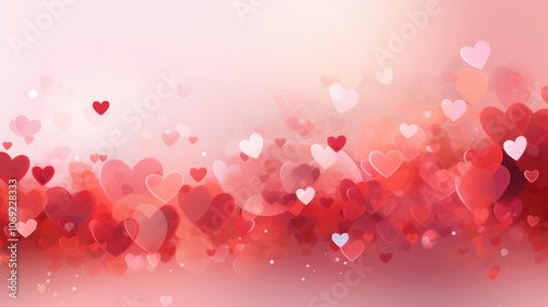 Wallpaper Mural Romantic valentine's day heart background for card design Torontodigital.ca