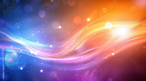 blue orange and purple gradient background with blur