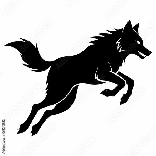 running horse silhouette