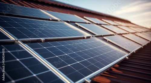 solar panels in the nature, close-up of solar panels, solar panels background, panoramic view of solar panels photo