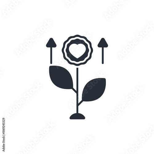 empathy icon. vector.Editable stroke.linear style sign for use web design,logo.Symbol illustration.