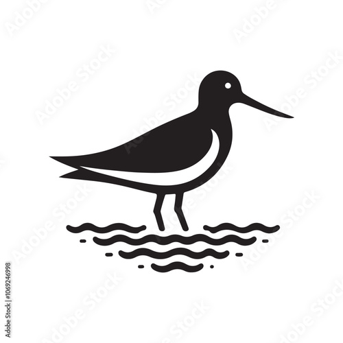 Stunning Shorebird Silhouette Vector Illustrations for Nature Designs