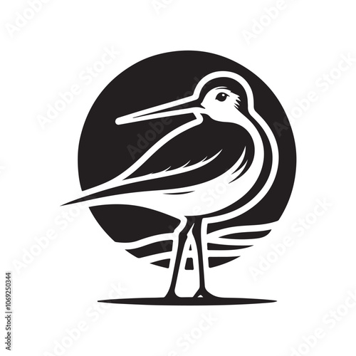 Stunning Shorebird Silhouette Vector Illustrations for Nature Designs