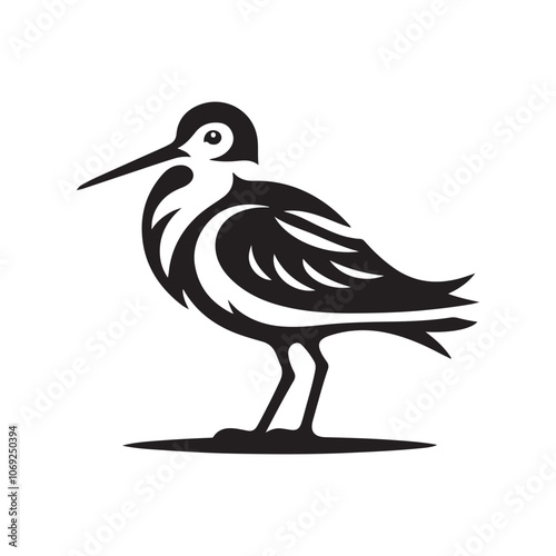 Stunning Shorebird Silhouette Vector Illustrations for Nature Designs