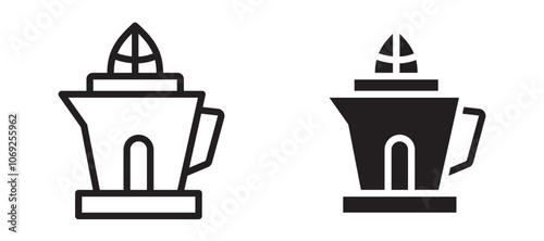Juicer squeezer vector icon.