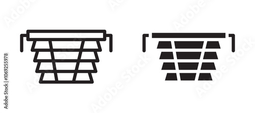 Blinds vector icon.