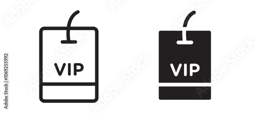 VIP vector icon.
