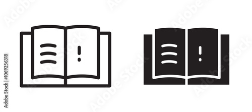 guide book vector icon.