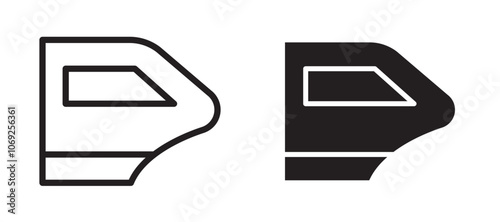 car door vector icon.