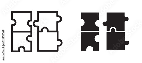 Puzzle vector icon.