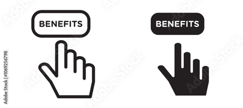 Benefits vector icon.