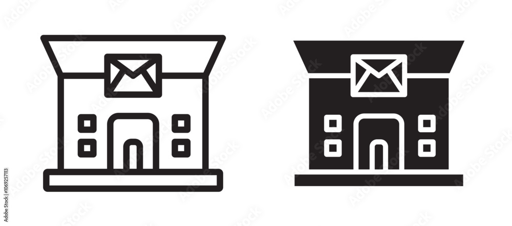 Post office vector icon. Post office vector icon.
