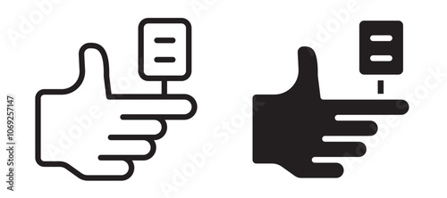 Blood sugar test vector icon.
