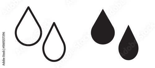 Blood drops vector icon.