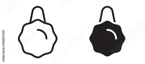 Shower sponge ball vector icon.