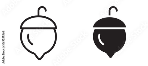 Hazelnut vector icon.