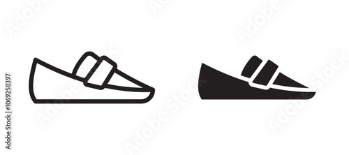 Loafer vector icon.