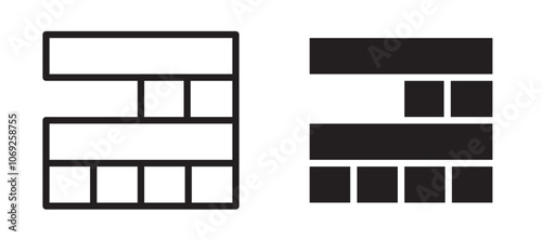 Jenga vector icon.