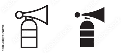 Air horn vector icon.