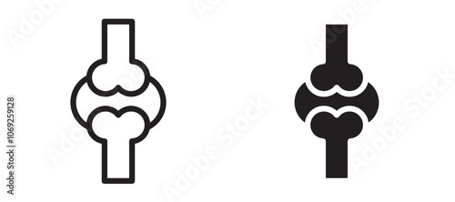 Osteoporosis vector icon.