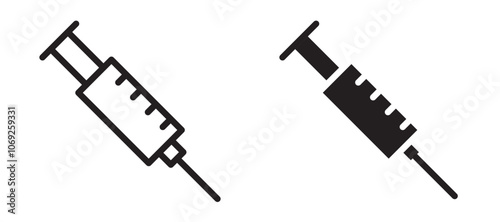 Needle vector icon.