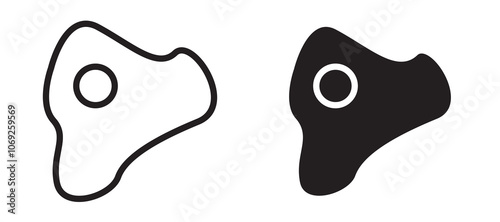 Omelet vector icon.