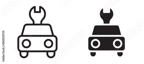 Car repair vector icon.