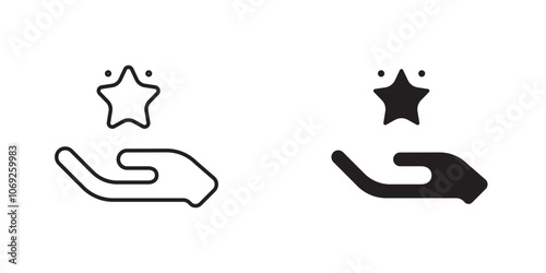 Loyalty Points Icon Featuring a Star or Badge, Representing Rewards Accumulation, Customer Loyalty Programs, and Incentive Systems