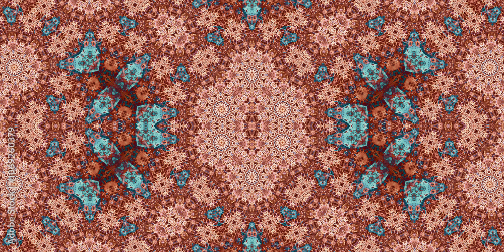 Seamless abstract pattern. The texture of the pattern is symmetrical. Endless pattern Seamless abstract pattern. The texture of the pattern is symmetrical. Endless pattern