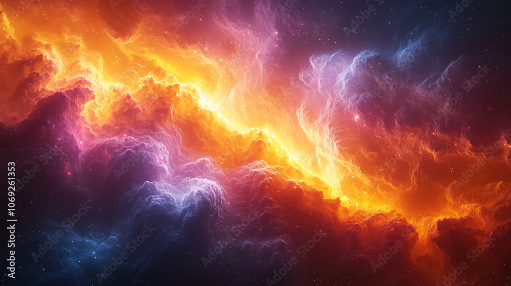 cosmic confluence of fiery and cool hues swirls in a vibrant dance of celestial beauty cosmic confluence of fiery and cool hues swirls in a vibrant dance of celestial beauty