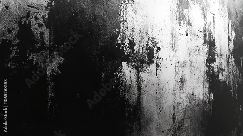 Abstract grunge black and white distressed texture background

 photo