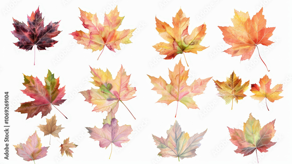 autumn maple leaves background isolated autumn maple leaves background isolated