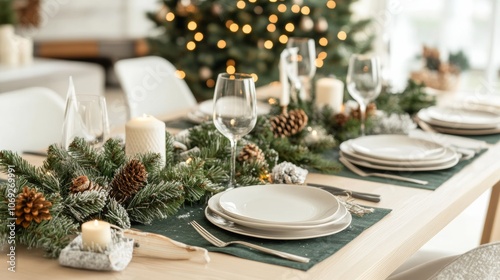 Christmas table setting