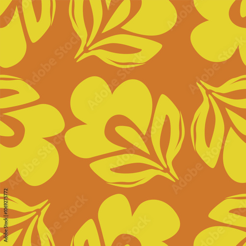 Cute hand drawn feminine seamless pattern with wildflowers