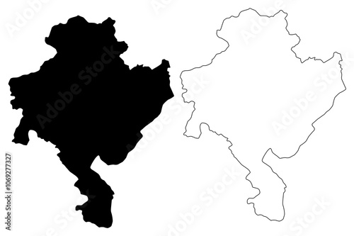 Ghazni Province (Islamic Republic of Afghanistan, Provinces of Afghanistan) map vector illustration, scribble sketch Ghazni map