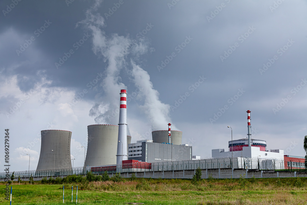 Nuclear power plant Temelin in Czech Republic Europe Nuclear power plant Temelin in Czech Republic Europe