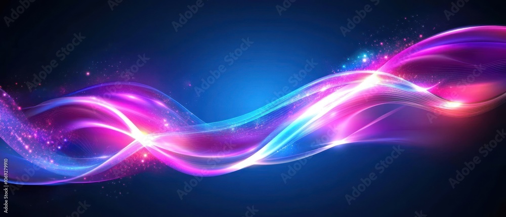 Abstract waves of light in vibrant colors, creating a dynamic and energetic visual effect. Abstract waves of light in vibrant colors, creating a dynamic and energetic visual effect.