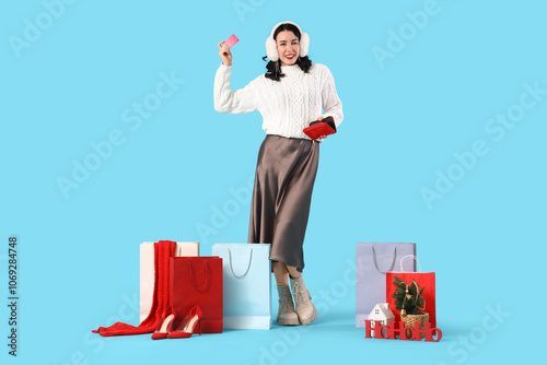 Pretty young woman with cre...