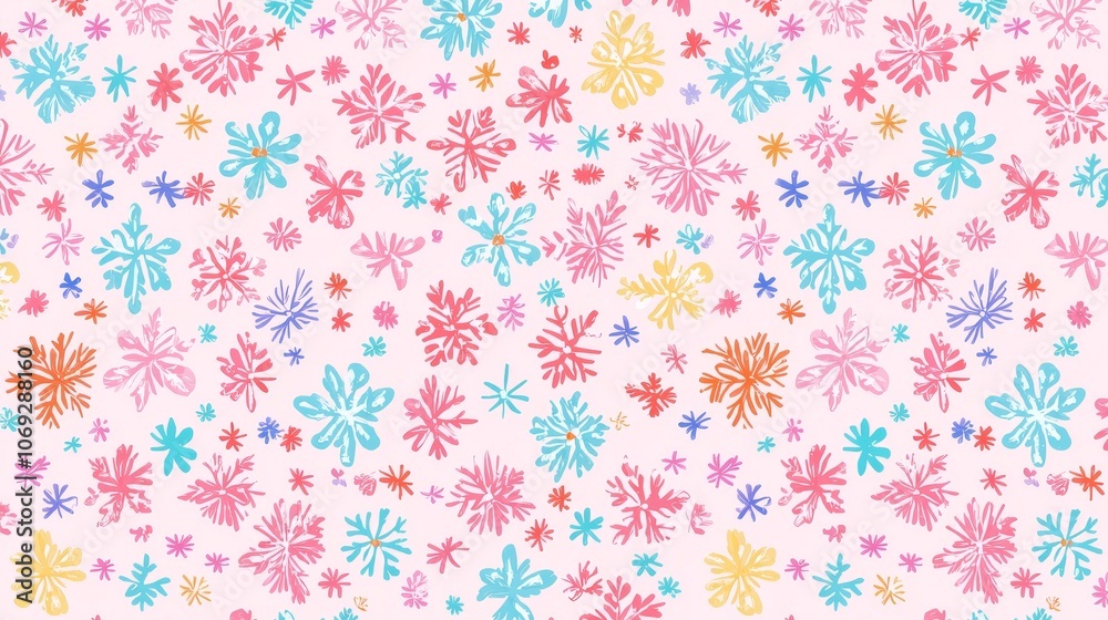 Create a festive atmosphere with hand-drawn christmas snowflake backgrounds for holiday designs Create a festive atmosphere with hand-drawn christmas snowflake backgrounds for holiday designs