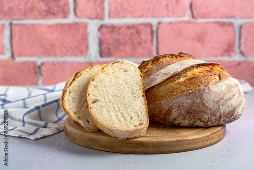 Homemade freshly baked bread.