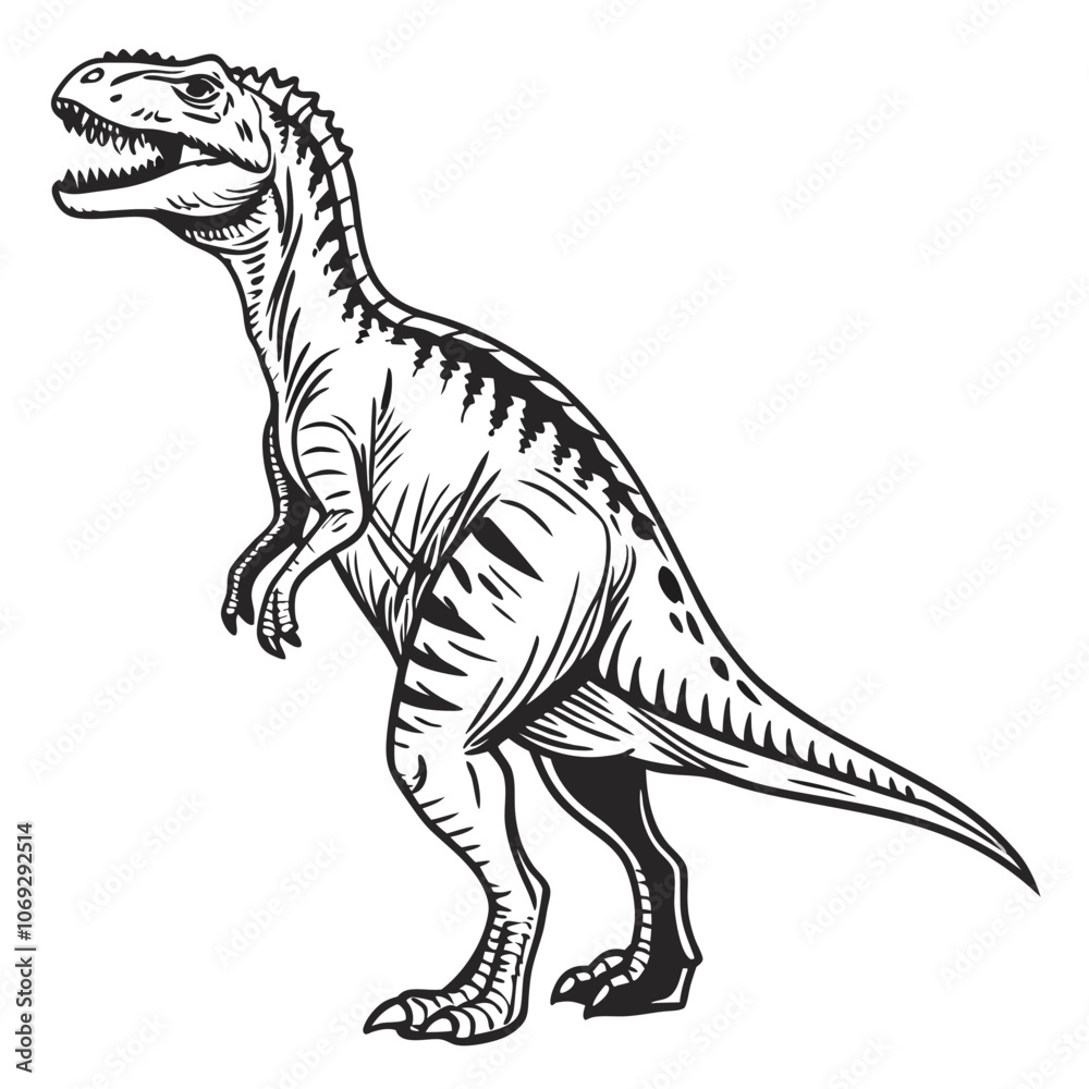 tyrannosaurus dinosaur vector illustration tyrannosaurus dinosaur vector illustration